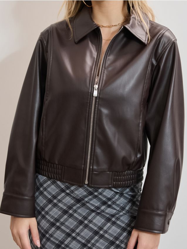 Jacke aus Kunstleder - SINSAY