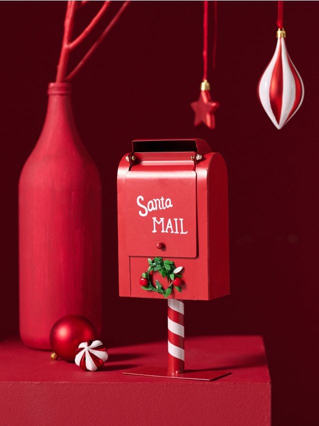 Sinsay - Schránka na listy pre Santa Clausa - červená