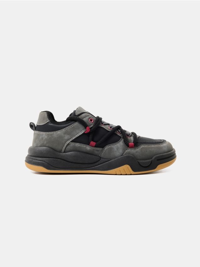 Sinsay - Sneakers din imitație de piele cu detalii contrastante - multicolor