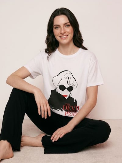 Двуделна памучна пижама The Devil Wears Prada