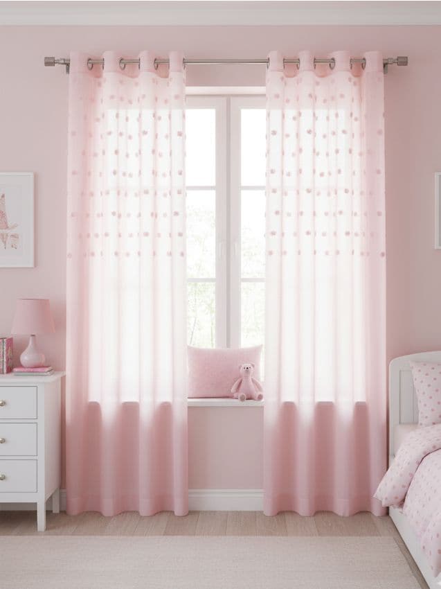 Sinsay - Záclona - pastelová ružová