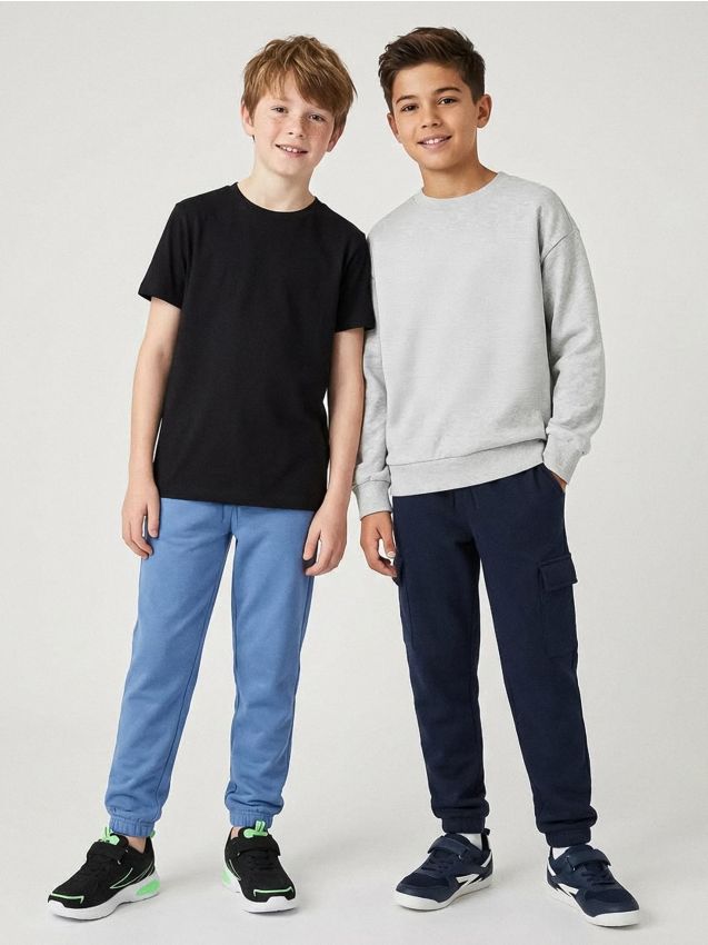 Sinsay - Súprava 2 joggerov - tmavomodrá