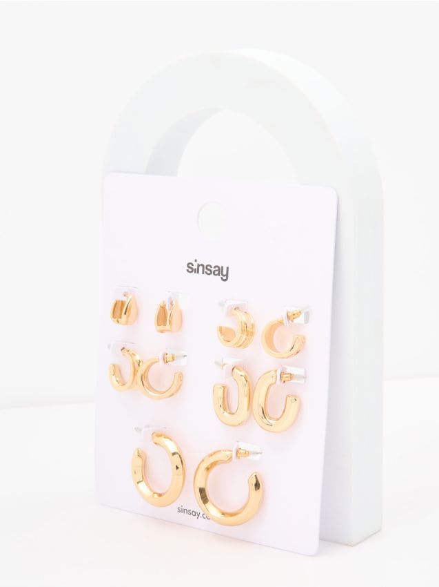 Set de 5 perechi de cercei - SINSAY