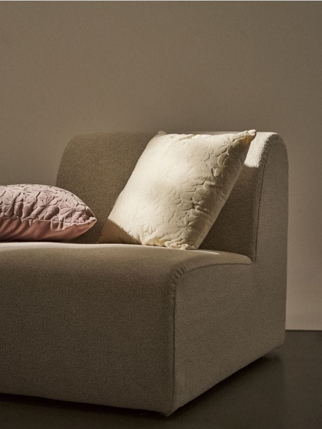 Sinsay - Făță de pernă cu model texturat - crem