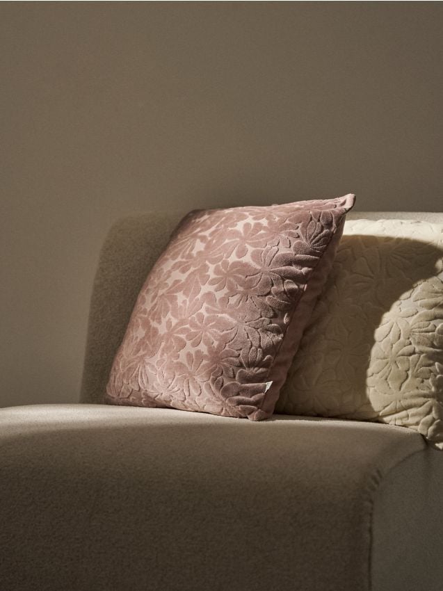 Sinsay - Făță de pernă cu model texturat - roz-pastel