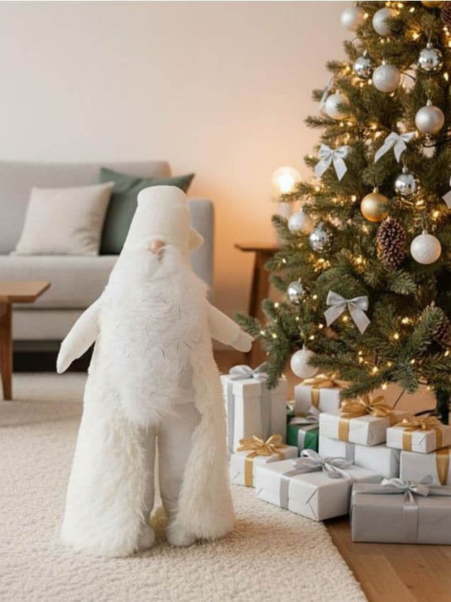 Sinsay - Vianočná dekorácia v tvare škriatka - biela