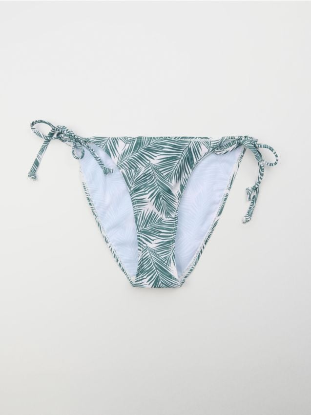 Sinsay - Slip bikini legați pe laterale - crem