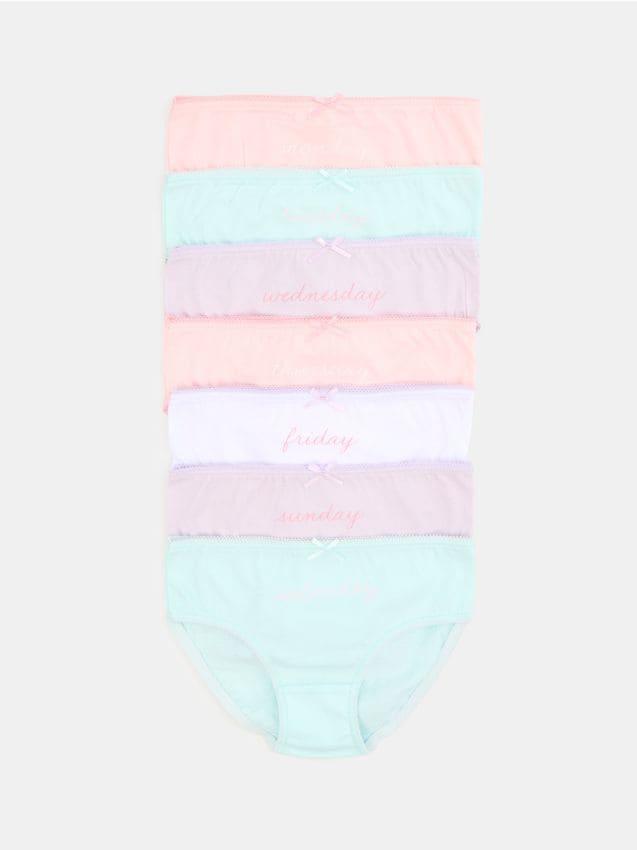 Sinsay - Chiloți din bumbac – set de 7 - multicolor