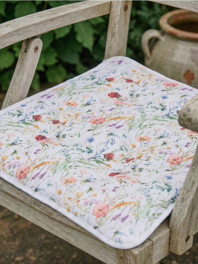 Sinsay - Covoraș de grădină cu motiv floral - alb