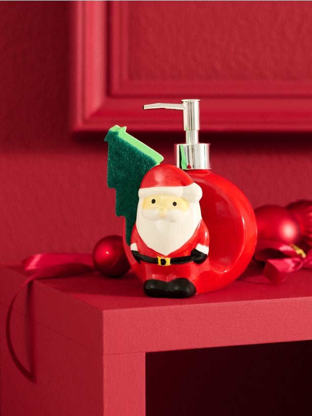 Sinsay - Vianočný dávkovač mydla v tvare Santa Clausa - červená