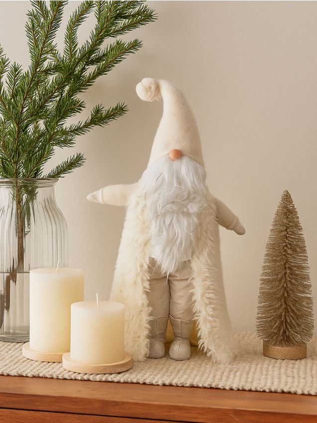 Sinsay - Vianočná dekorácia v tvare škriatka - biela