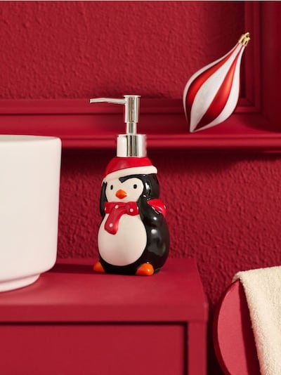Dispenser di sapone a forma di pinguino