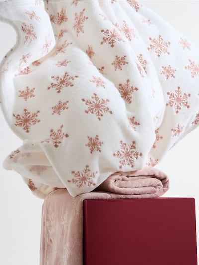 Плед з різдвяним принтом