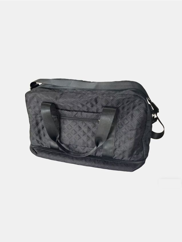 Sinsay - Geantă de voiaj matlasată cu mânere - negru