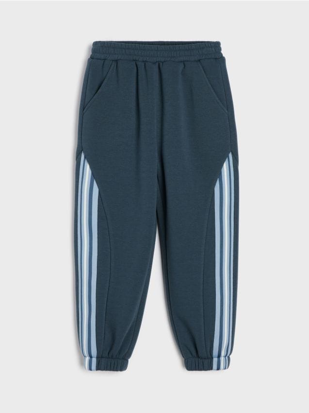 Sinsay - Pantaloni sport oversize balloon - bleumarin