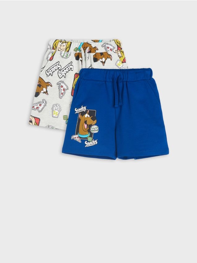 Sinsay - Pantaloni scurți Scooby- Doo 2 pack - gri-închis