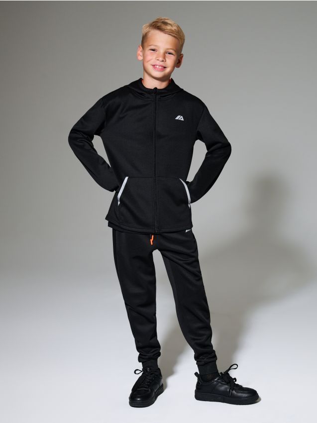 Sinsay - Pantaloni jogger sportivi cu imprimat reflectorizant Active - negru