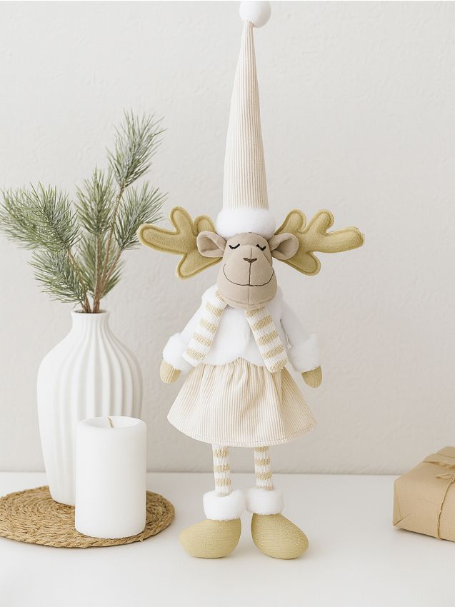 Sinsay - Vianočná dekorácia v tvare soba - biela