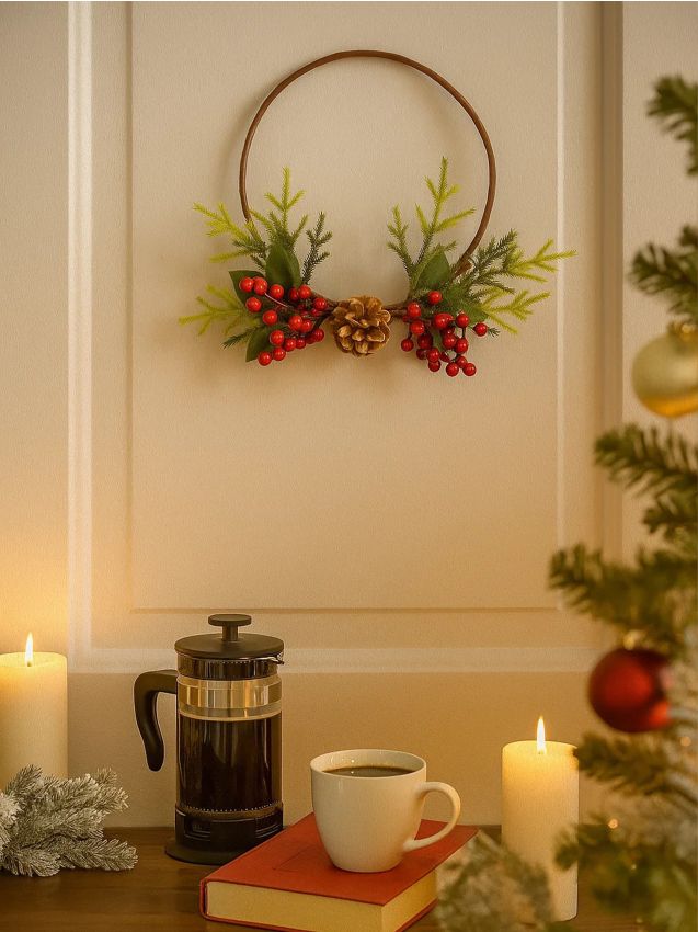 Sinsay - Dekoratívny vianočný veniec - zelená