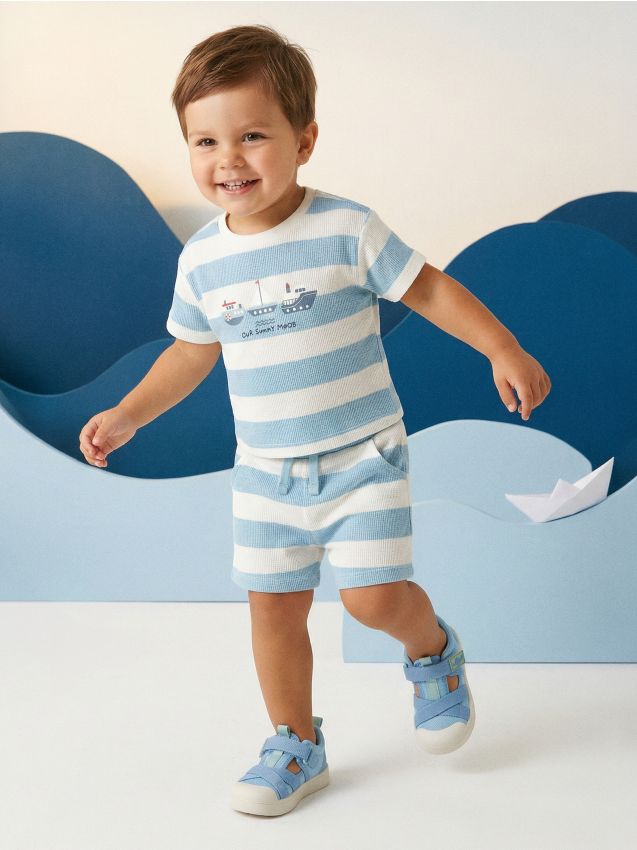 Sinsay - Adidași cu velcro și talpă din piele - multicolor