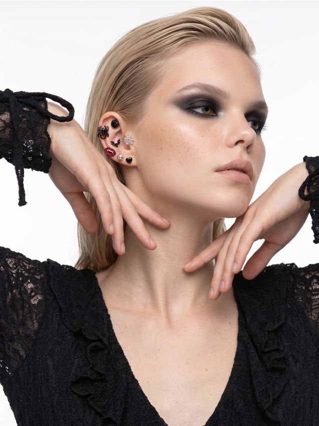 Sinsay - Set de cercei cu motive de Halloween - multicolor