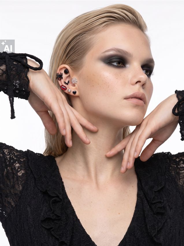 Sinsay - Set de cercei cu motive de Halloween - multicolor