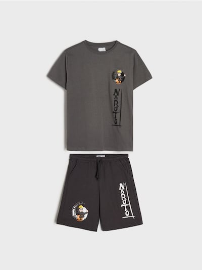 Naruto póló és rövidnadrág, szettben