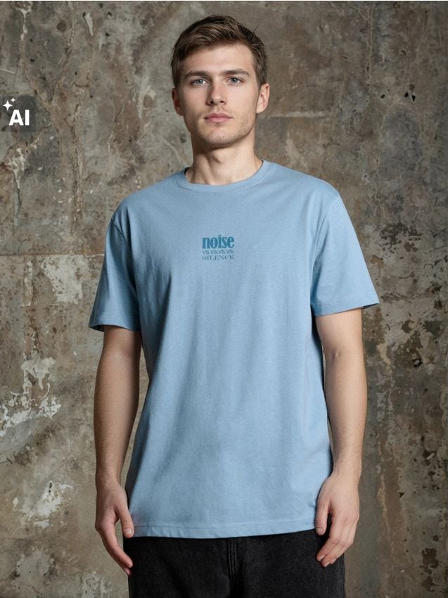 Sinsay - Tricou cu mânecă scurtă - light blue
