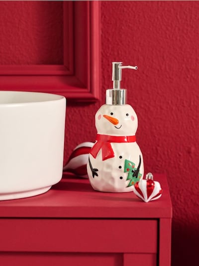 Дозатор за сапун във формата на снежен човек