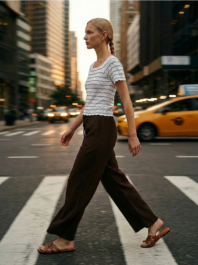 Sinsay - Bluză tricotată cu mânecă scurtă cu vâscoză - multicolor