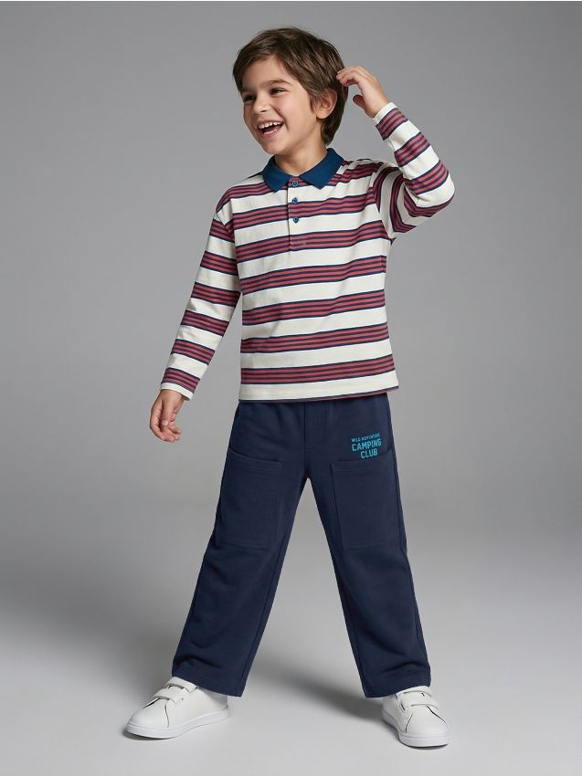 Sinsay - Pantaloni de trening cu crac larg - bleumarin