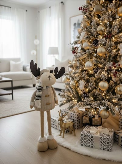Božična dekoracija v obliki severnega jelena