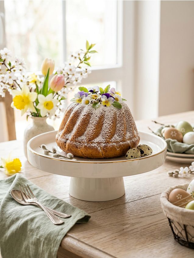 Sinsay - Suport pentru prăjituri - alb