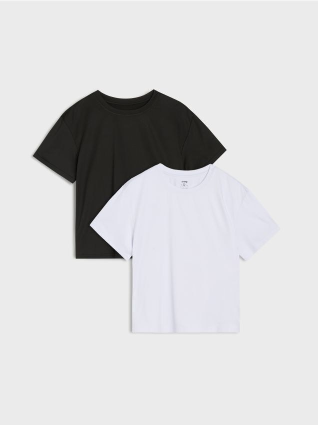 Sinsay - Koszulki 2 pack Active - wielobarwny