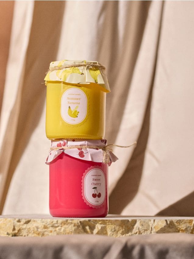 Sinsay - Lumânare parfumată Summer Banana - galben