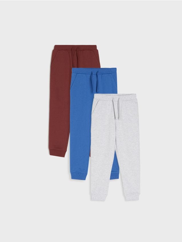 Sinsay - Set de 3 pantaloni jogger - albastru