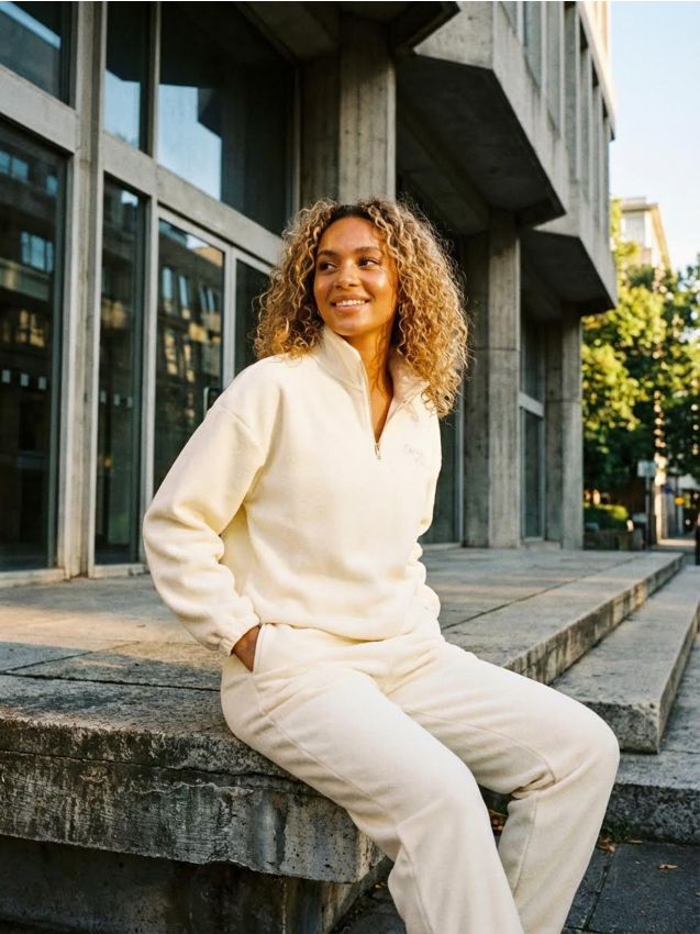 Sinsay - Pantaloni wide leg - crem