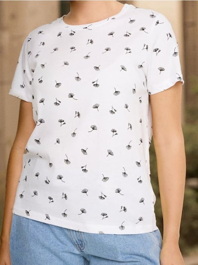 Ohlapna majica s potiskom