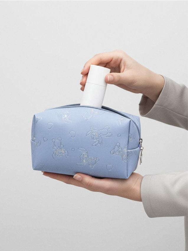 Sinsay - Kozmetická taštička Stitch - svetlomodrá