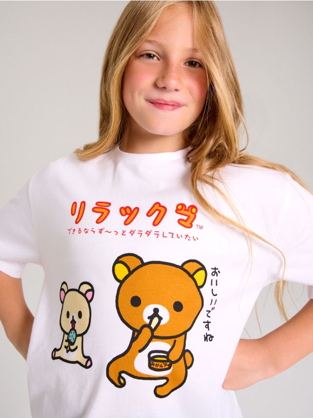 Sinsay - Tričko Rilakkuma - krémová