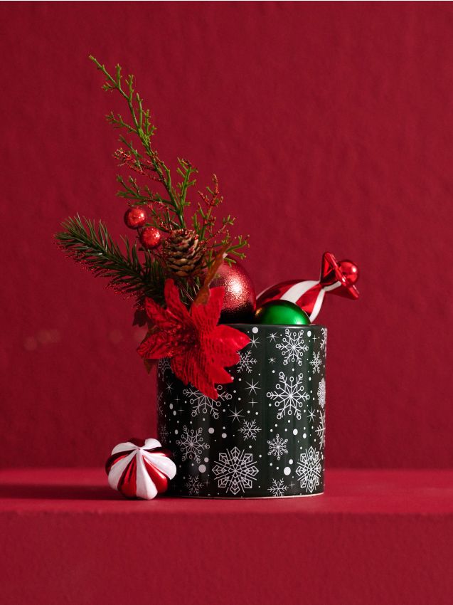 Sinsay - Vianočný obal na kvetináč - zelená