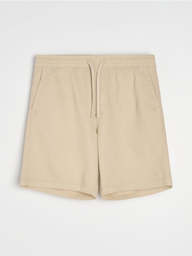 Sinsay - Șorturi din bumbac - nude