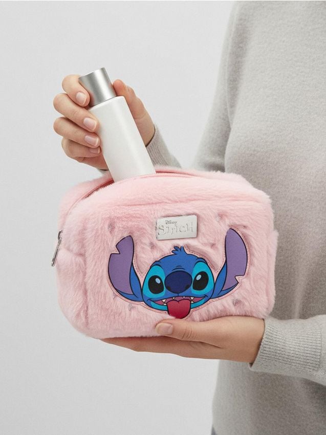 Sinsay - Kozmetická taštička Stitch - pastelová ružová