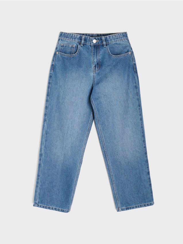 Sinsay - Blugi loose fit - bleumarin