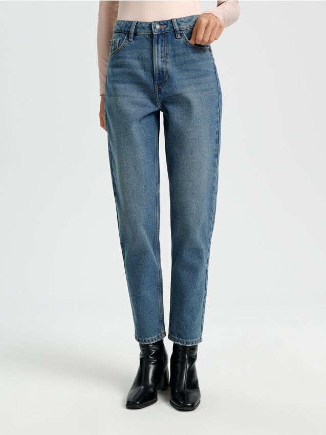High waist mom szabású farmer - SINSAY