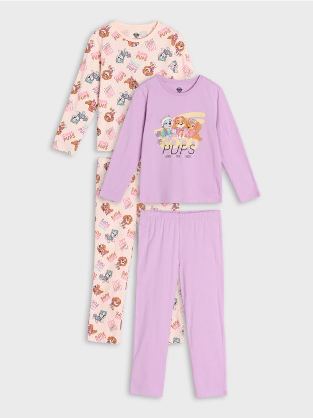 Sinsay - Piżamy dwuczęściowe 2 pack PAW Patrol - kremowy
