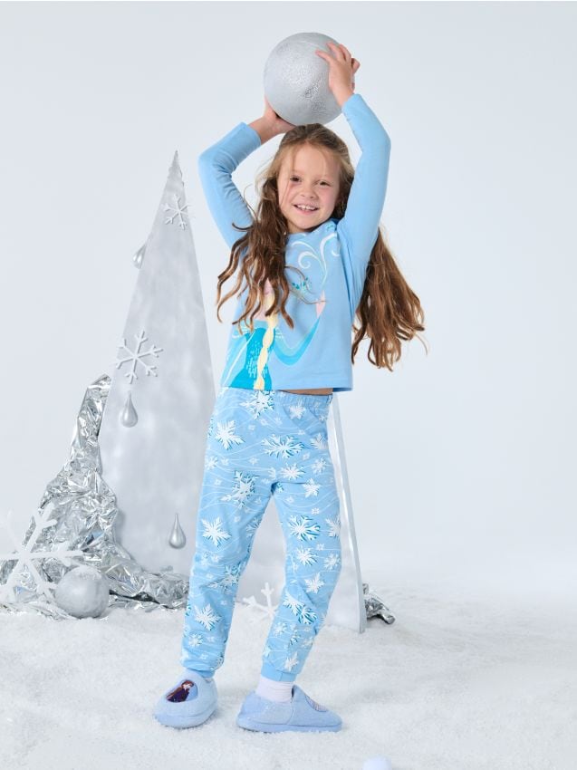 Sinsay - Pijama din două piese Frozen - albastru-pal