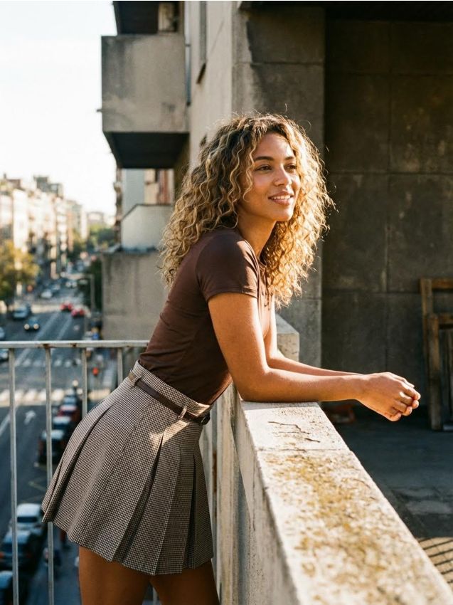 Sinsay - Body cu mâneci scurte - maro