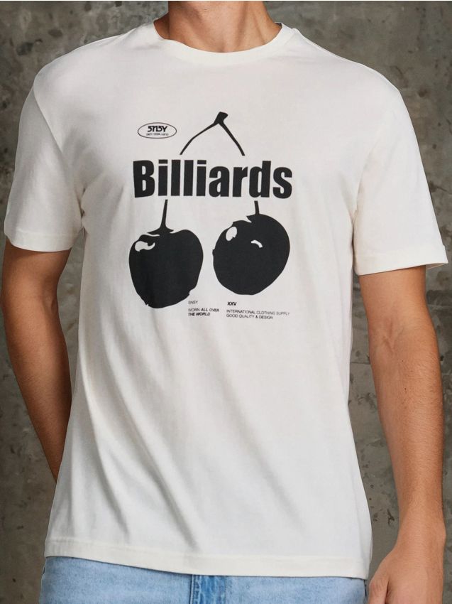 Sinsay - Tricou cu imprimeu - crem