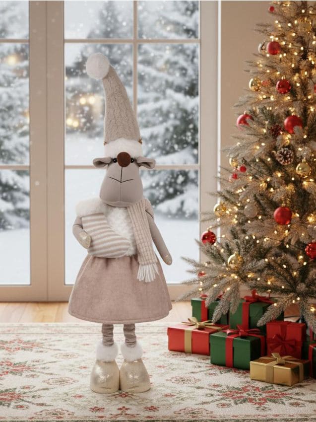 Sinsay - Vianočná dekorácia v tvare soba - biela